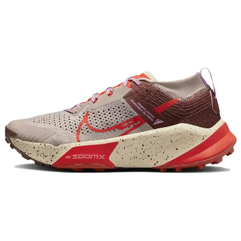 Nike Nike ZoomX Zegama Trail Diffused Taupe Dark Pony Sanddrift Picante Red Sneakers shoes DH0623-200