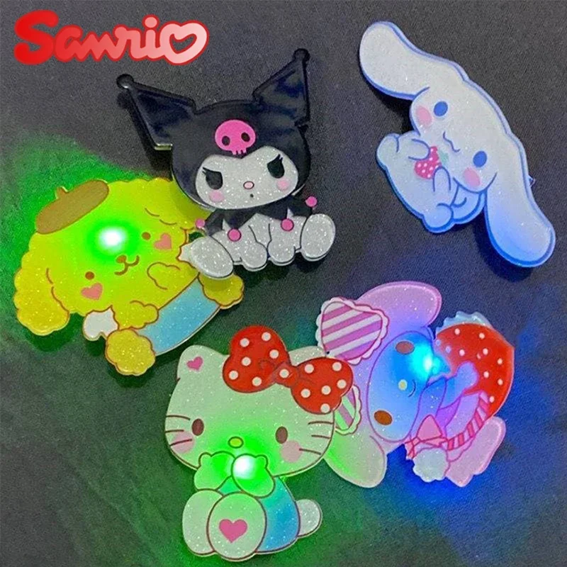 

Sanrio Hello Kitty Girl Hair Clips Anime Luminous Hairpins Headband for Kids BB Hairpin Barrettes Headwear Hair Accessories Gift