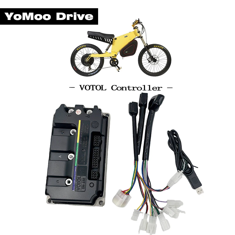 

NEW VOTOL EM180 GTS Controller FOC BLDC Boost 250A Peak 490A Programmable For QS 3KW-5KW Mid Drive Motor or Hub Motor