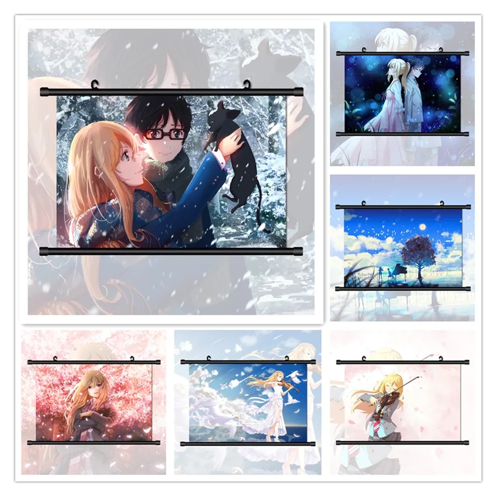 Diy 5d Diamond Painting April Your Lie Miyazono Kaori Anime Rhinestone Cross Stitch Set Diamond Embroidery Mosaic WallDecoration