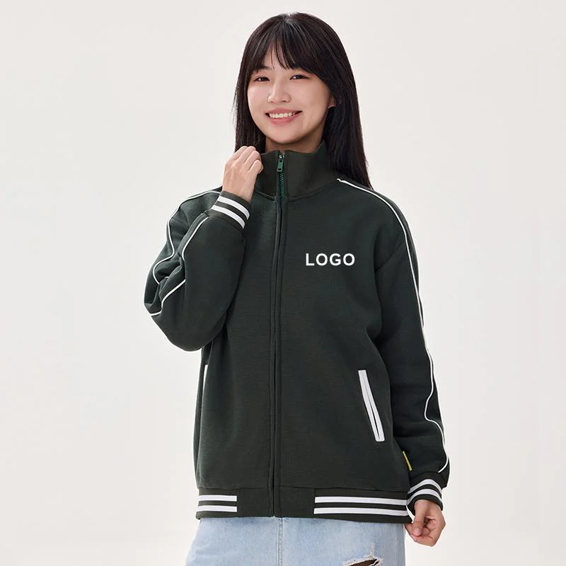 سترة دافئة عالية الجودة على طراز البيسبول، طراز متعدد الاستخدامات، قابلة للتخصيص مع طباعة وتطريز الشعار