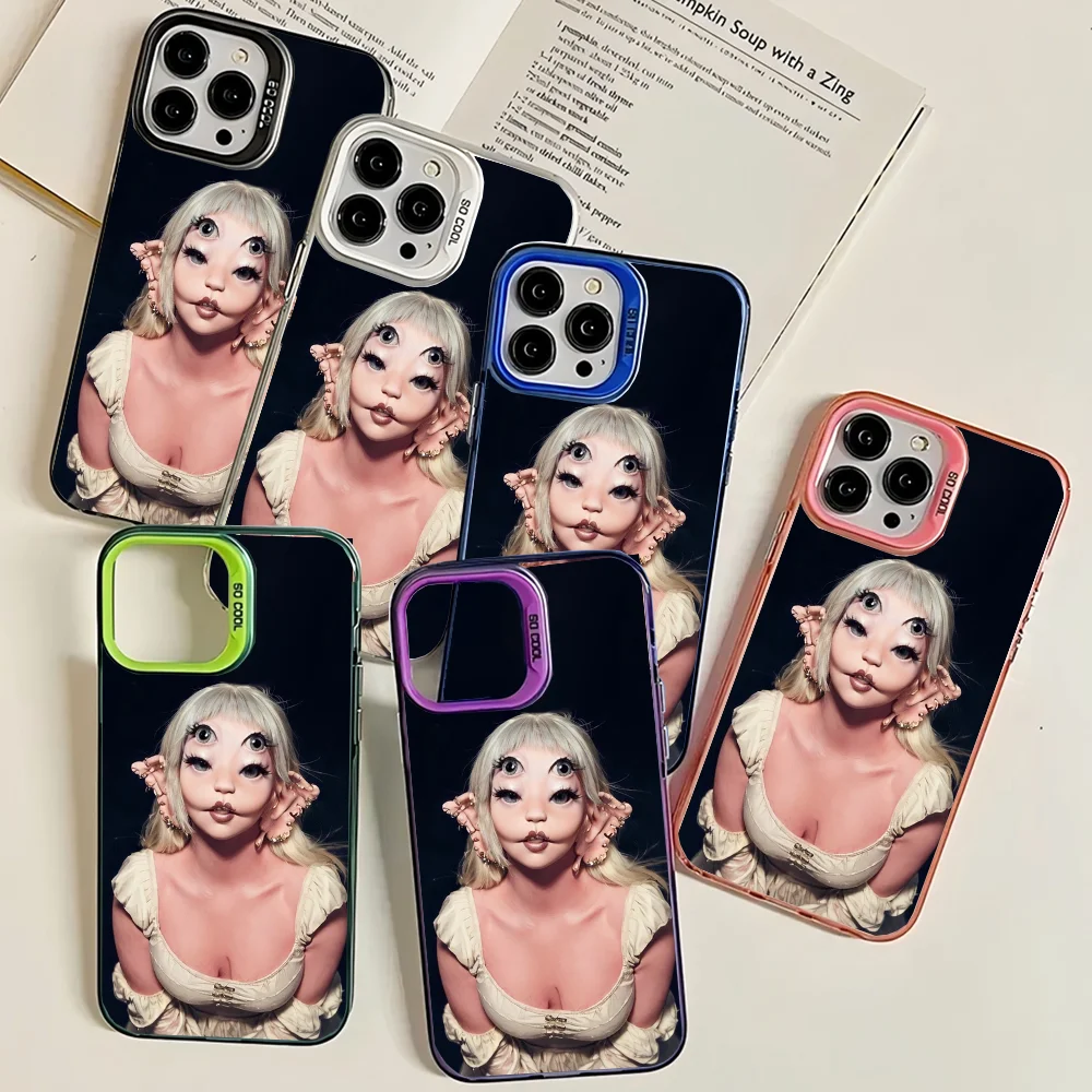 Singer M-Melanie Portals Martinez Phone Case Phone Case IMD Color Silver Shell For IPhone 16 15 14 13 12 11 Pro Max Plus