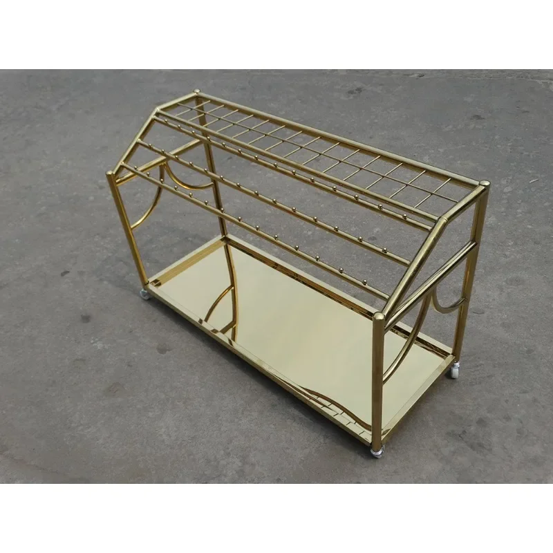 Stainless steel umbrella frame Hotel lobby European 30 heads 42 hanging umbrella frame Storage frame Length umbrella rack
