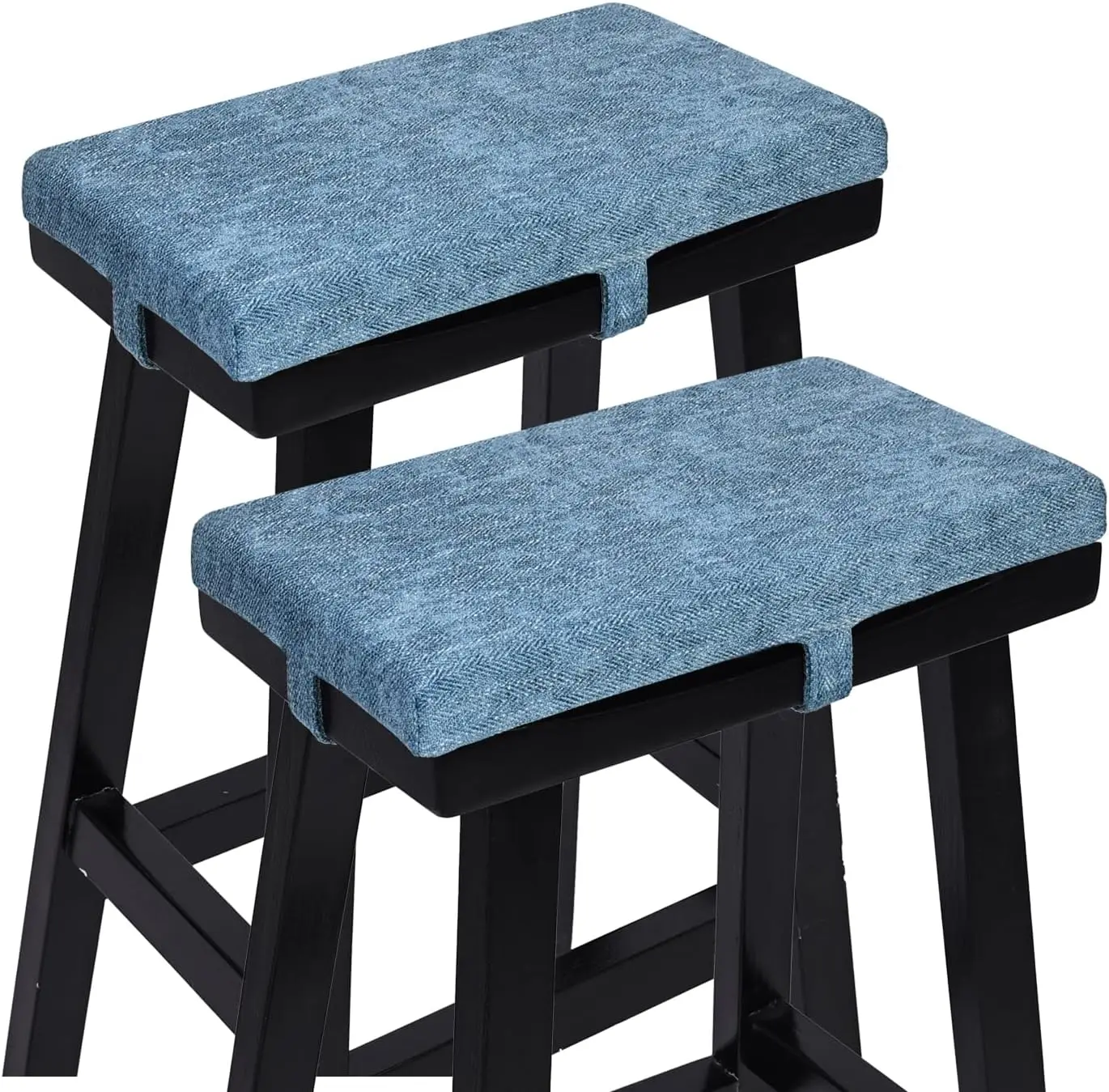 

Набор из 2 синих прямоугольных подушек для табурета, 18X9,5X1,5 дюйма, чехол из полиэстера, наполнитель из пенопласта, нескользящий, можно стирать в виде сосны.