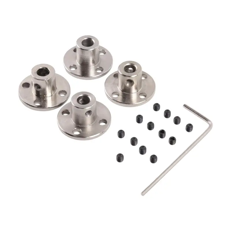 AA94-5Mm Metal Flange Shaft Coupling Rigid Flange Coupling Motors Guide Shaft Axis Bearing