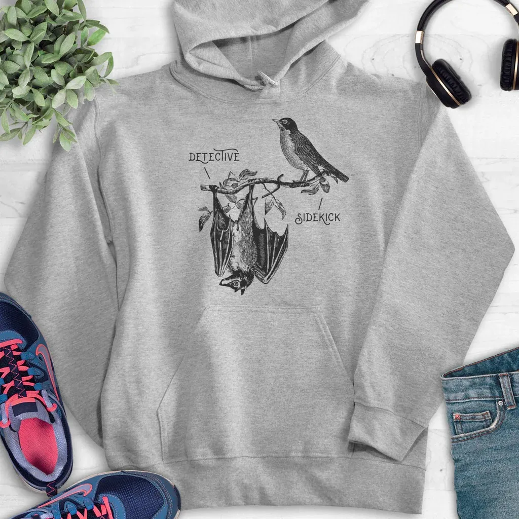 

Detective & Sidekick Hoodie Men's and Women's Long Sleeve Hooded Sweatshirt Pullover Tops Sportswear Streetwear Men Clothing