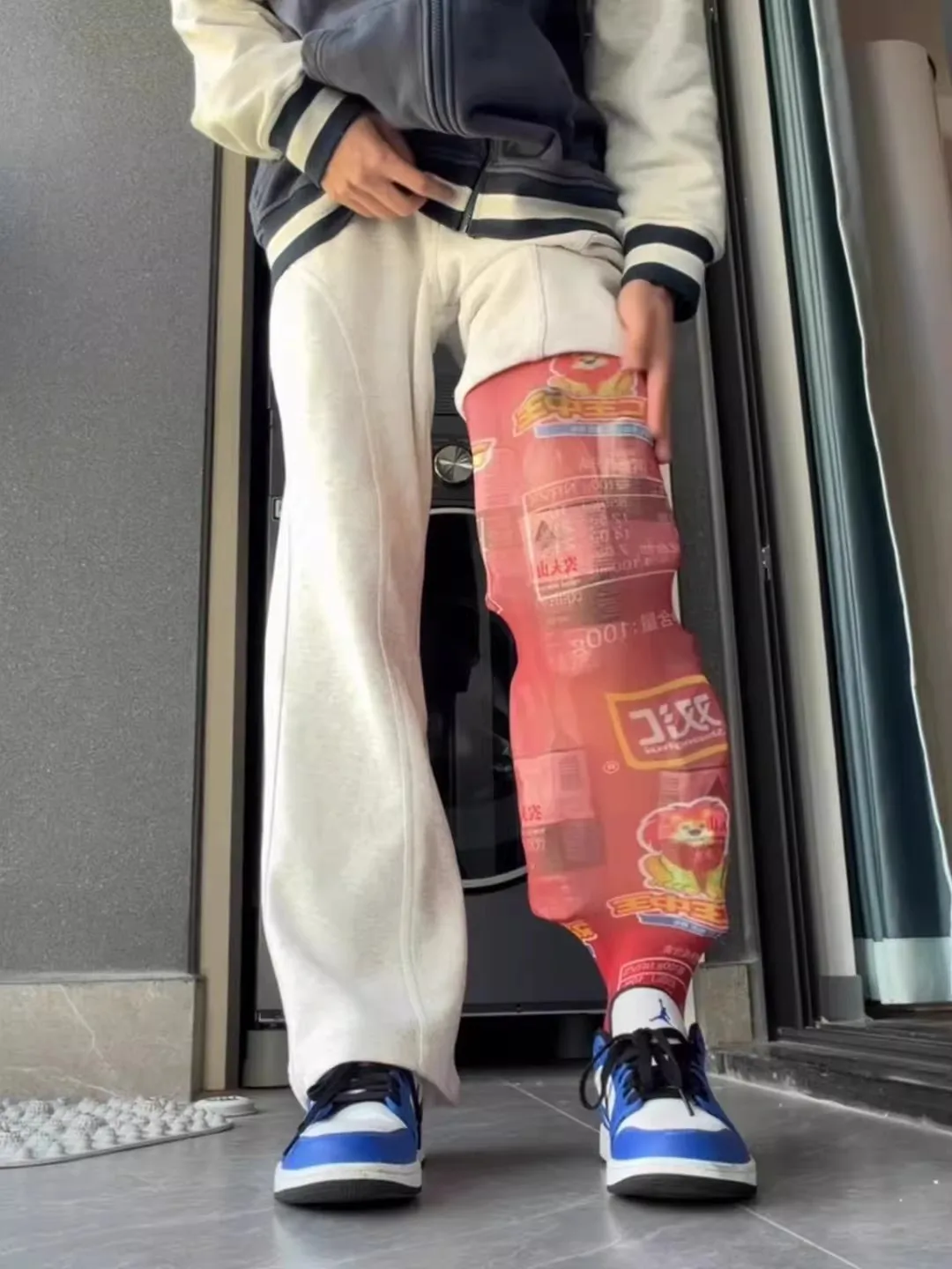 

American Sle Heavyweight Casual Pants Men's Autumn Winter Fce Warm Slimming Straight Leg Sport Leisure Trousers