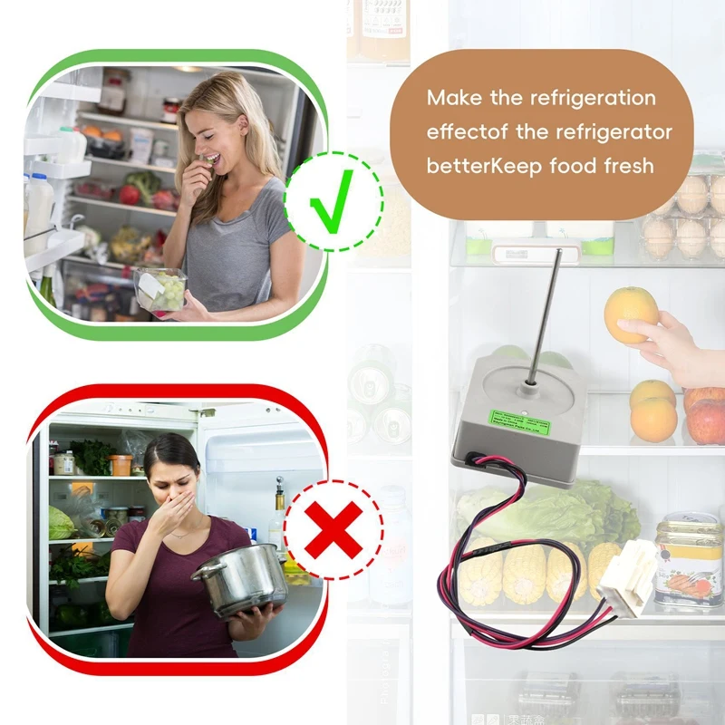 M14K-6X для двигателя холодильника с двойной дверью 4681Jb1029a 4681Jb1029b DC13v 3,20 Вт, двигатель охлаждающего вентилятора, запасные части