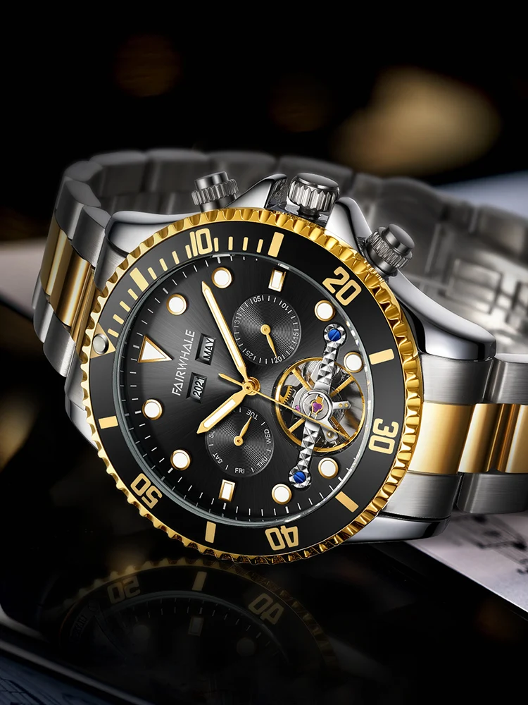

Sports Men's Automatic Watch Install Automatic Movement Men Luxury Men's Watches Shipping Free Watch