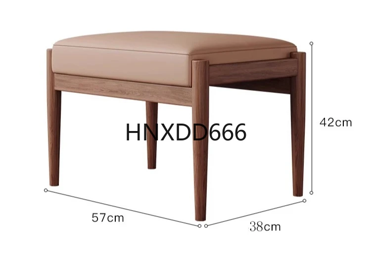 

Solid wood cosmetic stool Modern simple ash wood cosmetic stool