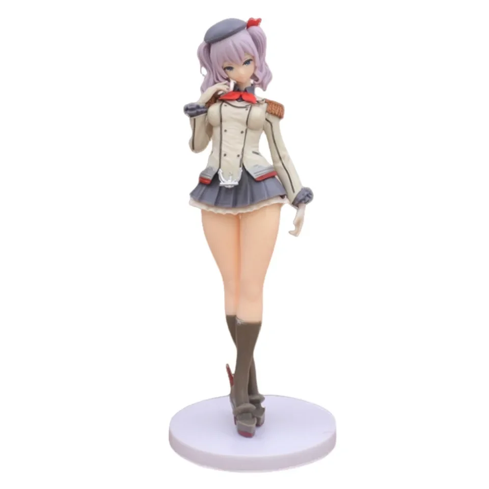

Blue Line Kajima Shipgirl Figurine, Cute Girl Anime Sexy 2D Model Desktop Case Decoration, Peripheral Boys' Toys