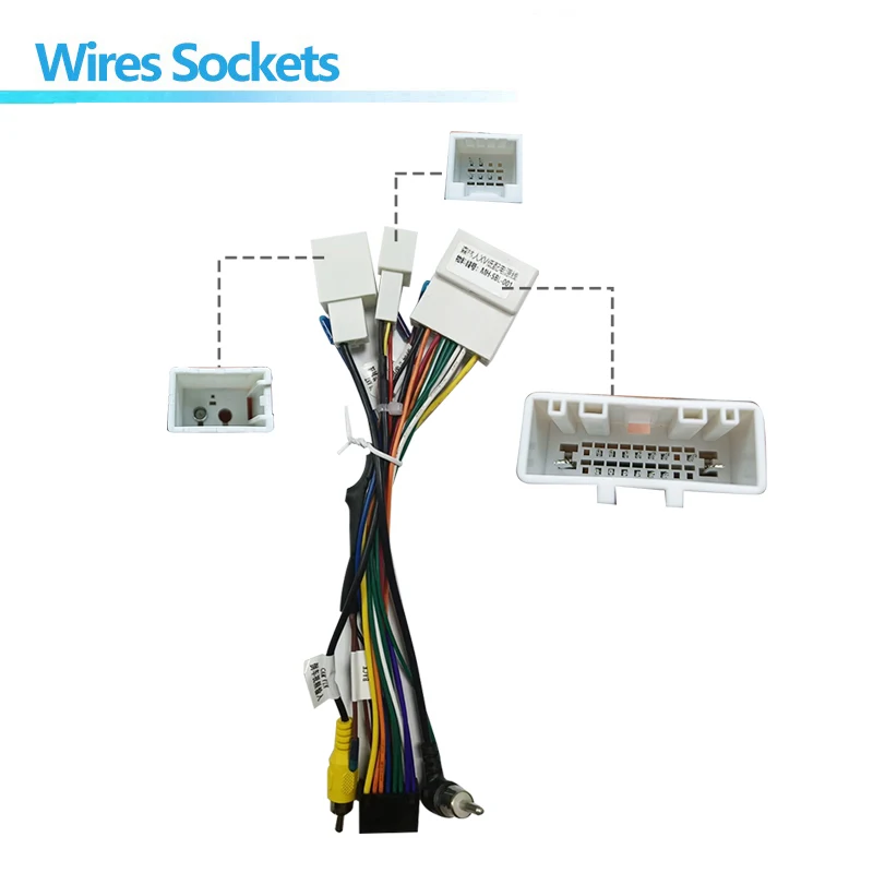 Car 16pin Wiring Harness Adapter For Subaru Forester XV 2003-2012 Android Radio plug Power Cable connector