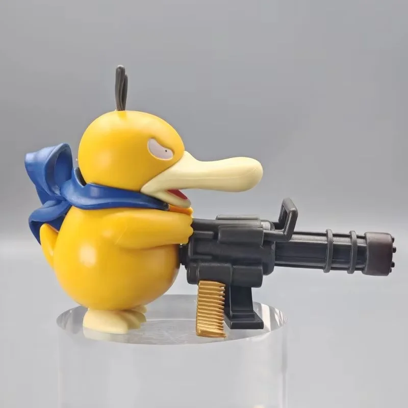 8-9 cm Anime Pokemon Gatling Gun Psyduck Charmander Figuren Desktop Dekoration Sammlung Modell Auto Ornament Junge Spielzeug geschenk