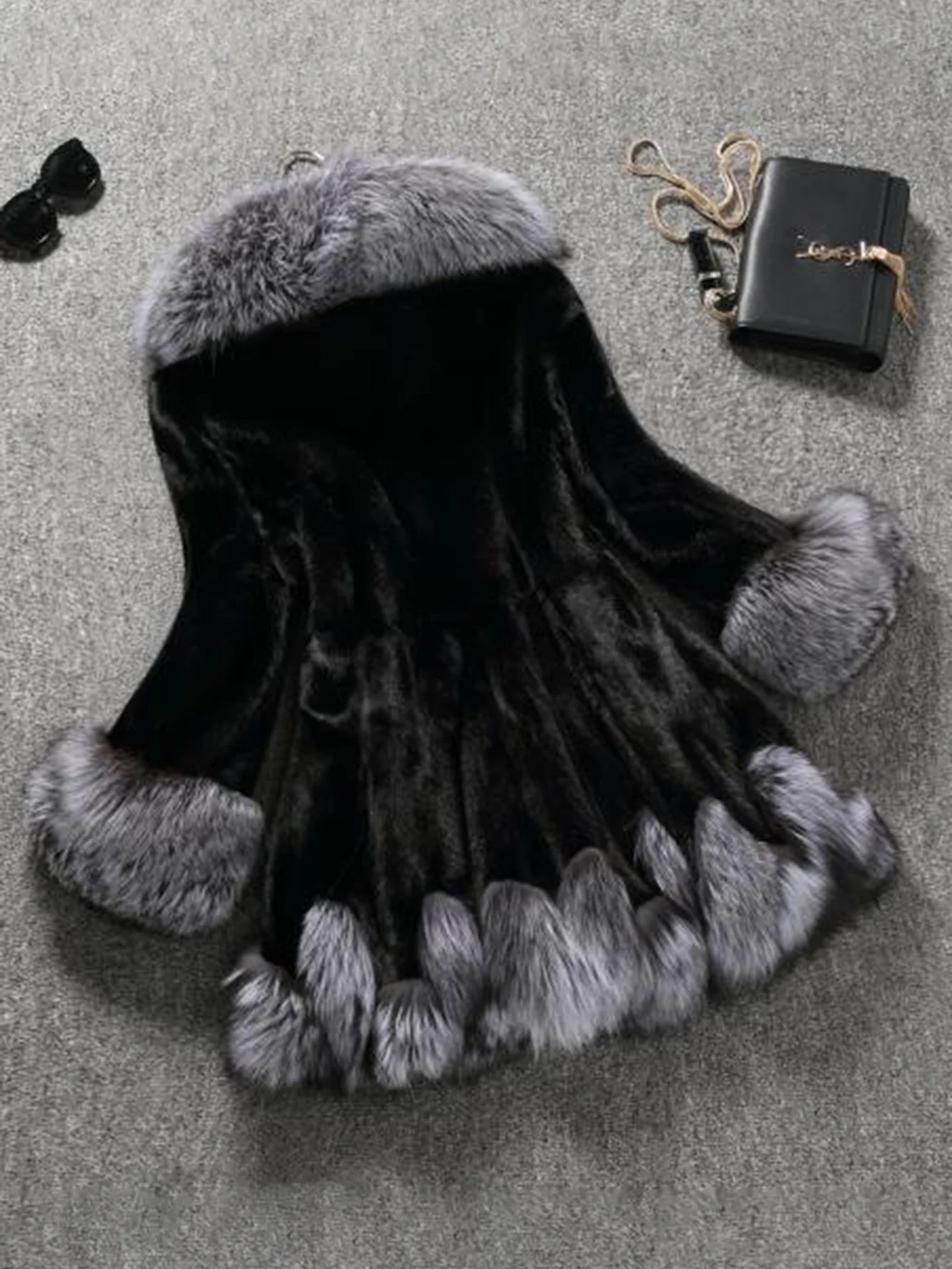 후드 루즈핏 인조 모피 재킷 여성용 두꺼운 가을 겨울 한국 스타일 맥시 코트 롱 따뜻한 럭셔리 퍼 파카 보트자스 퍼리 아우터웨어