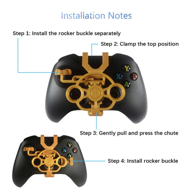 Gaming Racing Wheel Mini Steering Game Controller For  One X S Elite 3D Printed Accessories