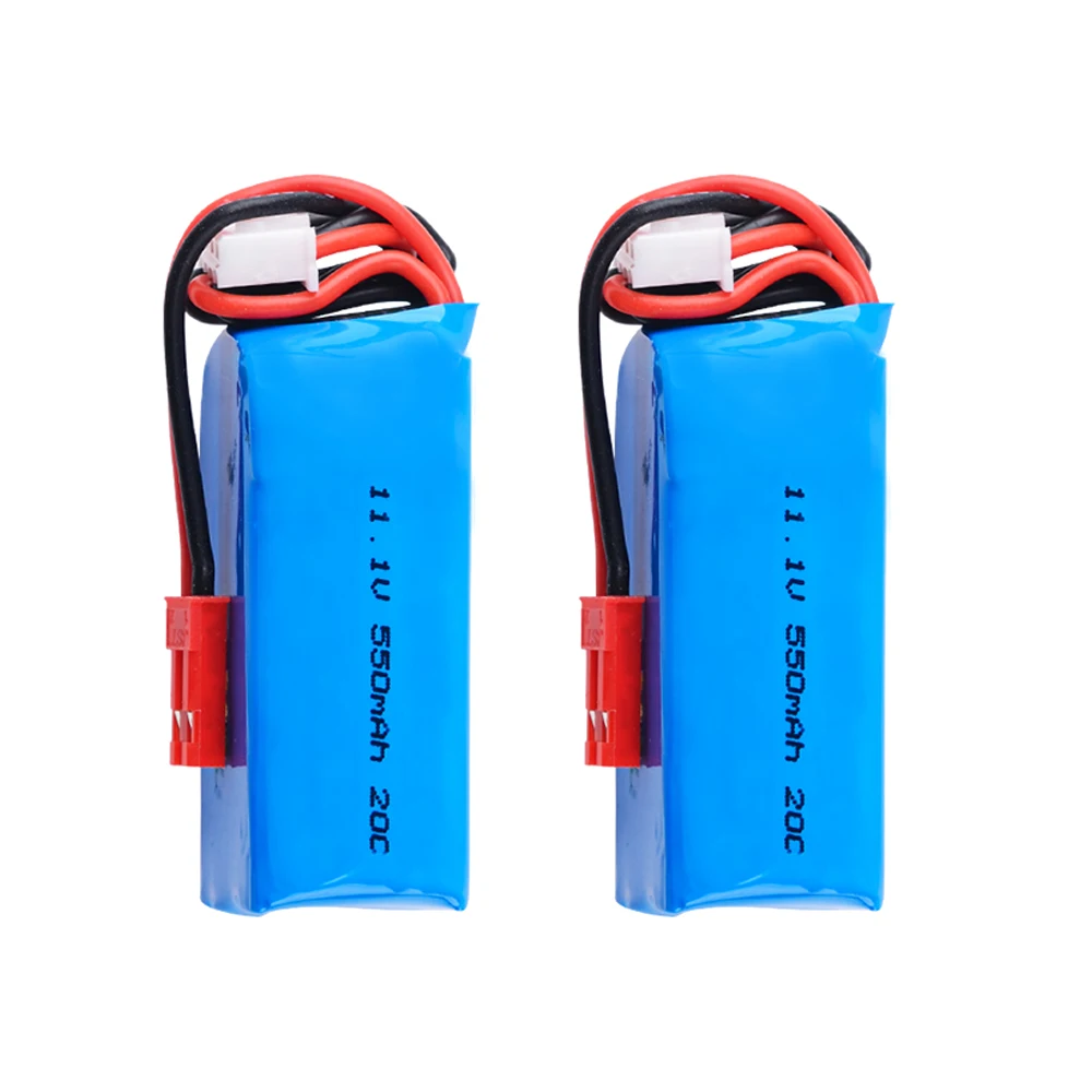 3 pz/lotto HJ Power 11.1V 3S 550MAH 20C RC Lipo batteria con spina JST/ XT30/ T per Mini SU27 giocattolo per auto serbatoio aereo ad ala fissa