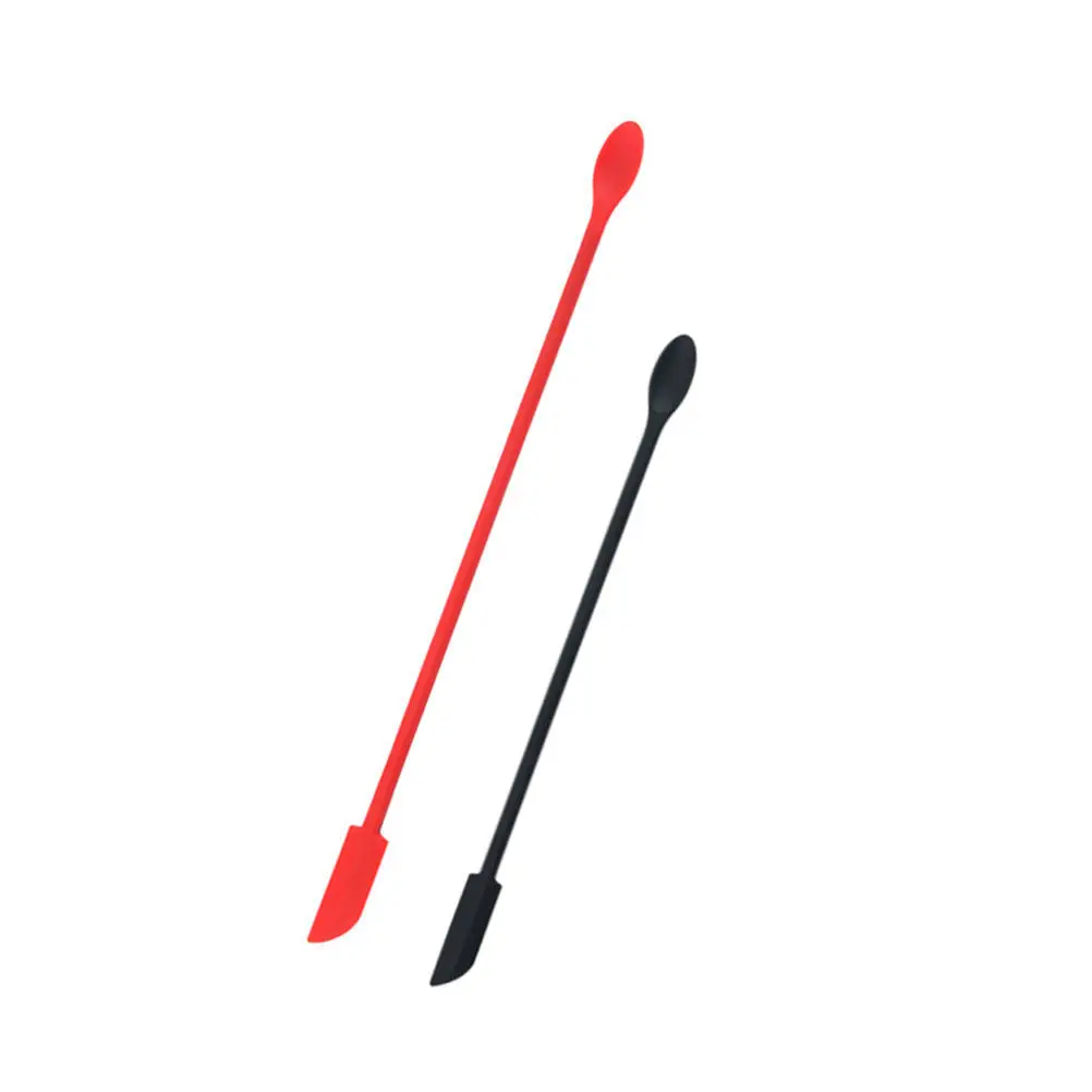2Pcs Double-Head Silicone Spatula Set Rugged Ductile Ergonomic Handle for Baking Cooking Cake Cream Butter Mixing Portable