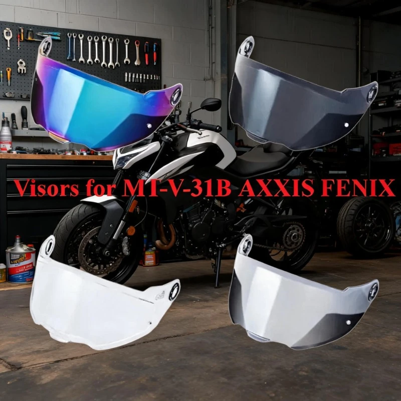 Helmet Visors for MT-V-31B AXXIS FENIX Helmet Visor Lens Shield Sunscreen Windshield Uv Protection Helmet Accessorie