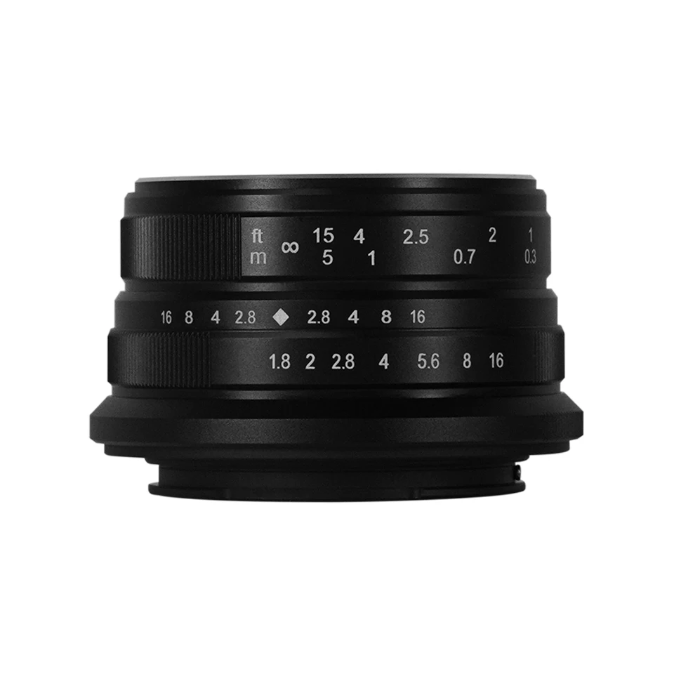 7artisans APS-C 25mm F1.8 Large Aperture Prime Camera Lens for Humanities Photography with Sony E A7RII Fuji XF Nikon Z M43