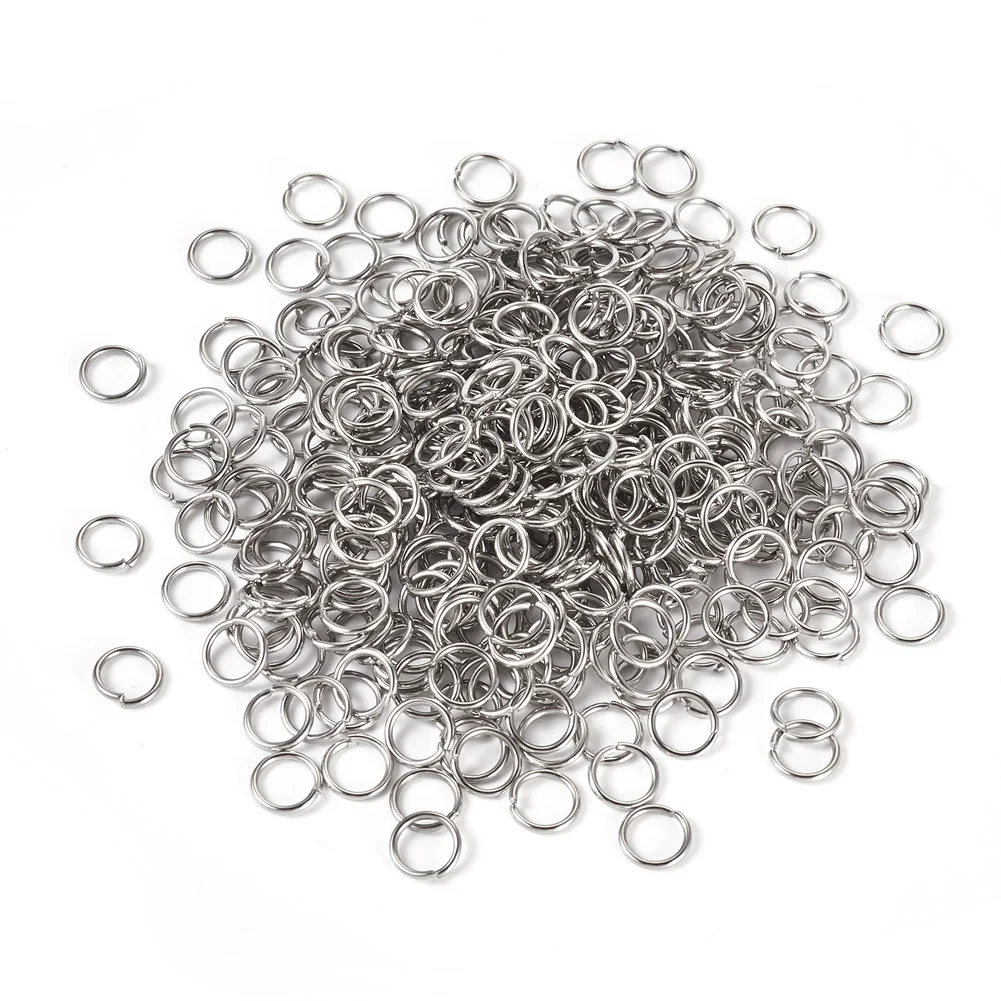 

2000Pcs 304 Stainless Steel Jump Rings Open Jump Rings Stainless Steel Color for Making DIY Jewelry Necklace Bracetlet Earring