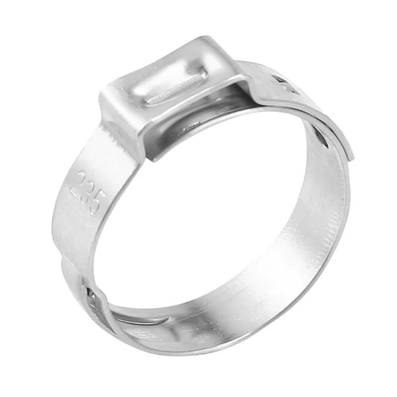 ABXF-Зажим для шланга с одним ухом из нержавеющей стали, 160 шт., 6-23,6 мм, набор обжимных зажимов для шланга, бесступенчатые кольца для ушей, обжимные кольца