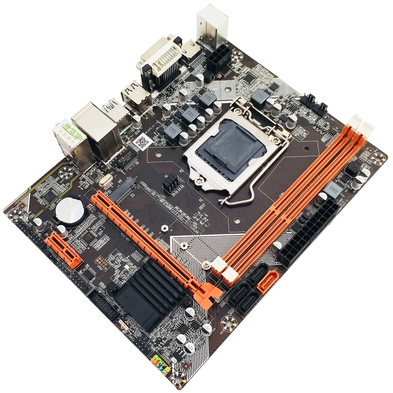 B75 for M.2 Motherboard M-ATX Support LGA1155 Socket Graphics Card VGA DVI SATA3 HDD for M.2 NVME SSD