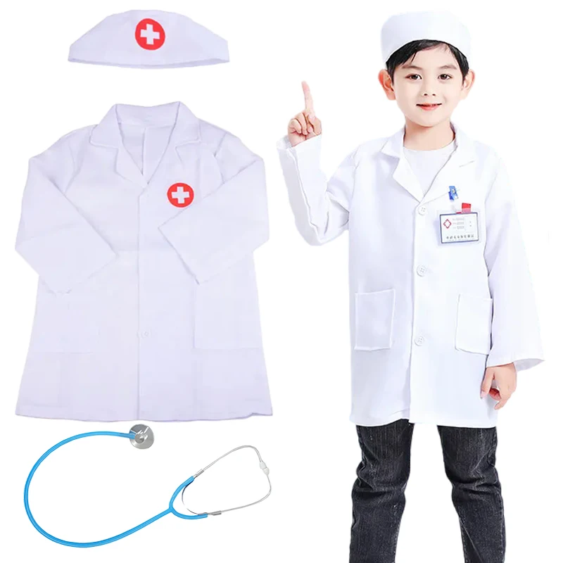Symulowany płaszcz lekarski z stetoskopem Zabawki do zabawy w udawanie Gry fabularne dla dzieci Prezent festiwalowy dla dzieci TMZ ﻿ ﻿