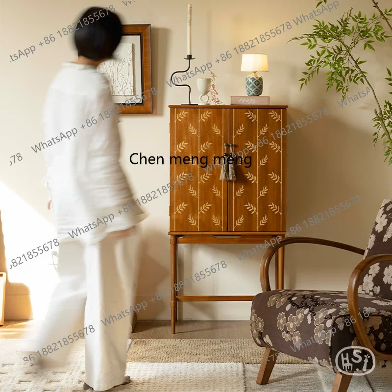 

Decorative cabinet, storage, entrance cabinet, bedroom, living room, high cabinet, antique and retro H