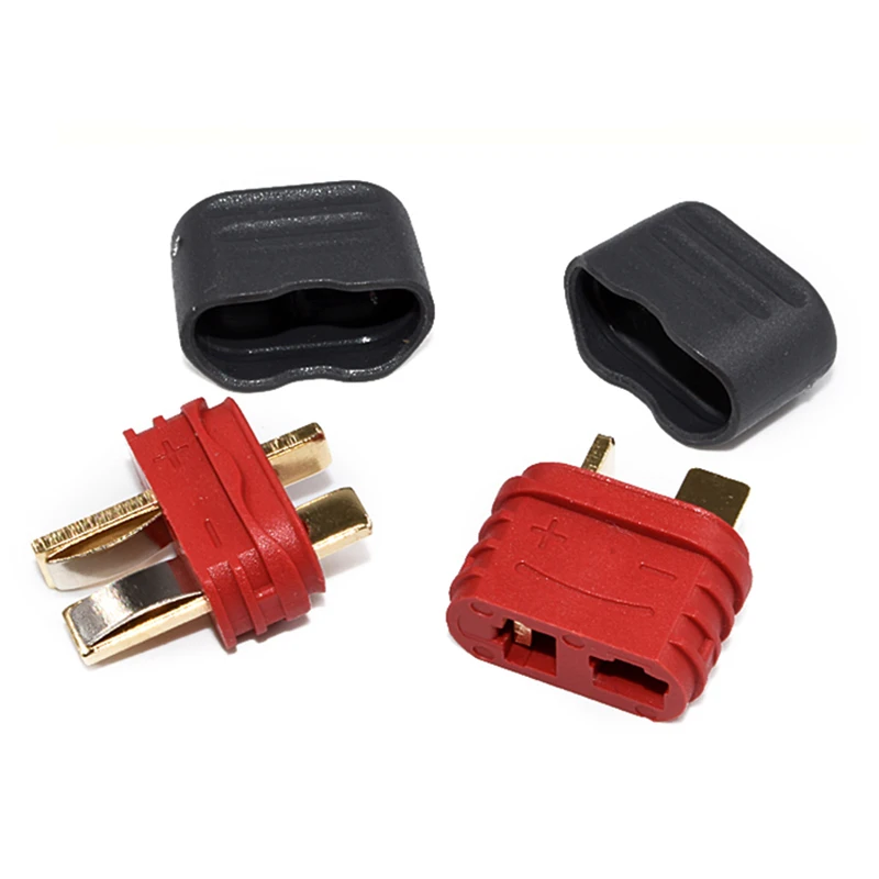 1PCS New Slip Sheathed T Plug Connector 40A High Current Multi-Axis Fixed-Wing Model Aircraft