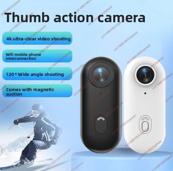 

Exquisite WIFI 1080P/4k Magnetically Mounted H.265 Action Camera with Removable Cover 30m Waterproof Thumb Camera