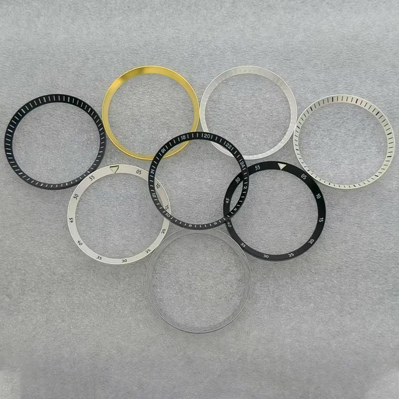 31.3mm*28mm Chapter Ring Fits King Samurai Turtle Abalone Men Diving Watch Case NH35 NH36 Movement Watch Case Inner Ring Repair