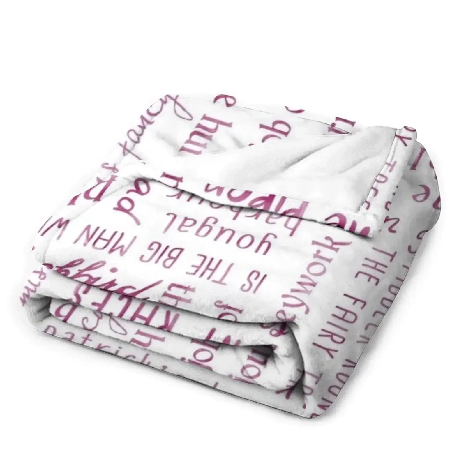 Irish Dance Sets -- Pink Throw Blanket couch cozy soft plush fuzzy picnic outdoor blanket - view 3