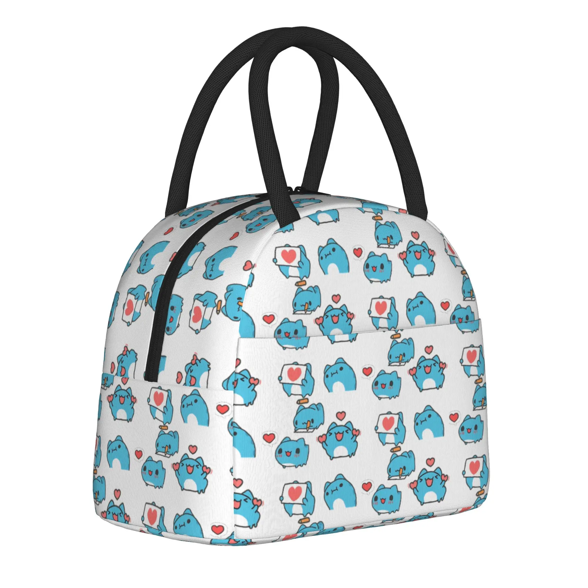Comic Cat bugcat Bugcat Capoo Insulated Lunch Bags Cooler Bag Reusable,Lunch Container  Large Lunch Box Tote Beach  Travel