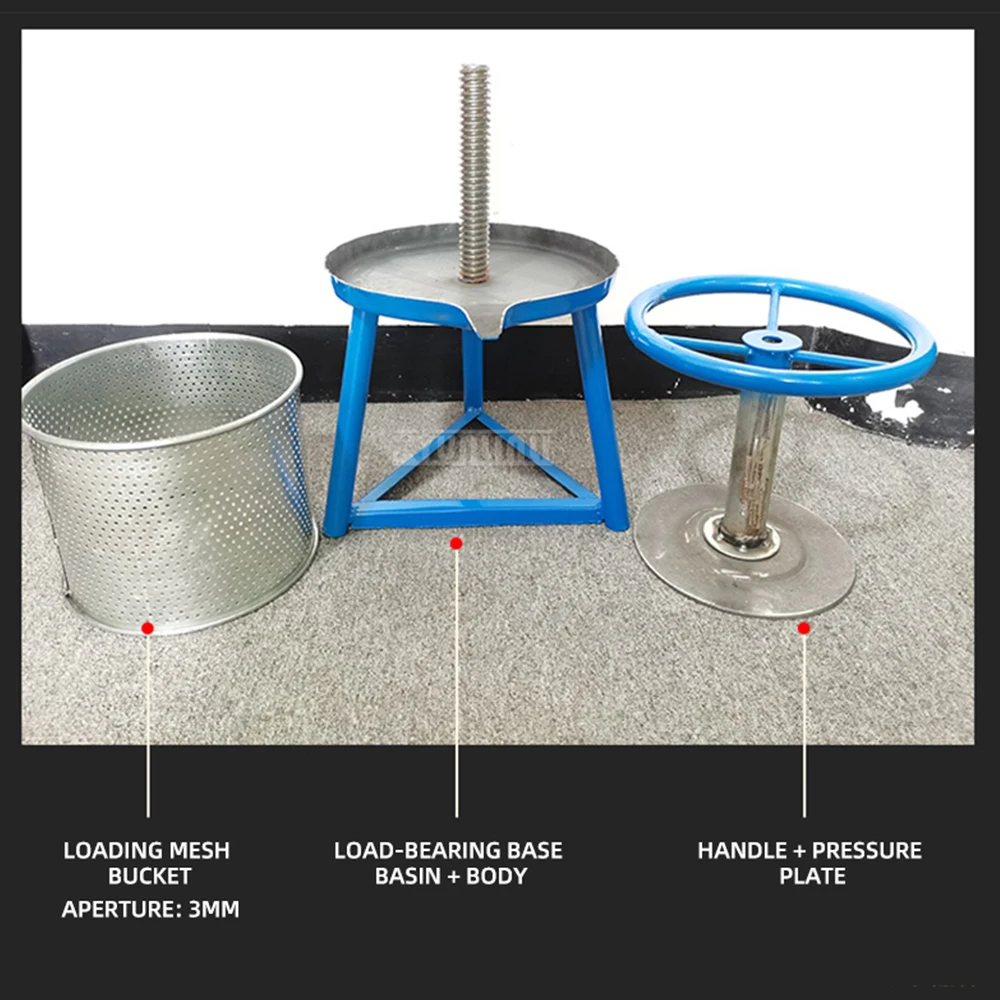 Manual Vegetable Filling Dehydrator,Home Oil Press, Small-Scale Lard and Fat Press, Cake Press,  Juice Extractor