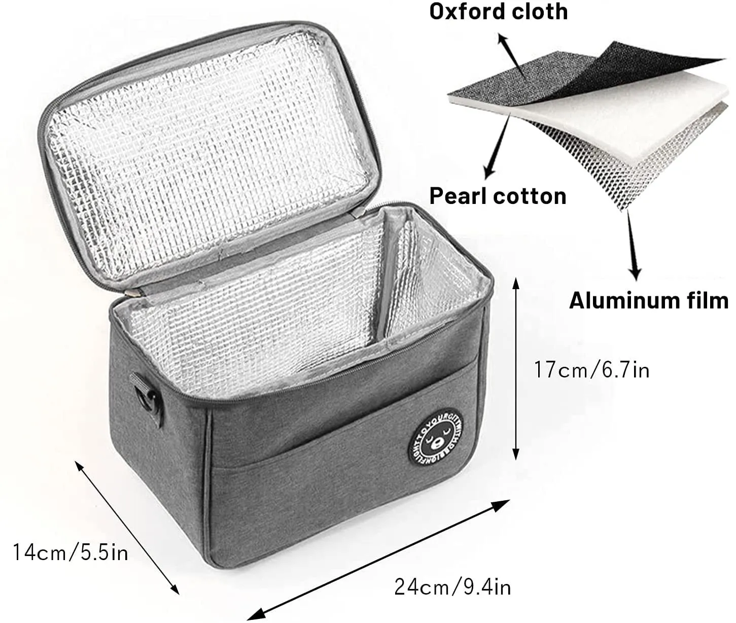 Portable Picnic Bag Thermal Insulated Lunch Box Tote Cooler Handbag Waterproof Backpack Bento Pouch School Food Storage Bags