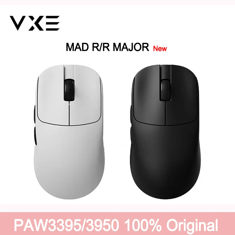 vgn vxe mad r major mouse sem fio paw3950 sensor dois modos fps mouse para jogos 8k baixa latencia 36g leve pc gamer acessorios 01