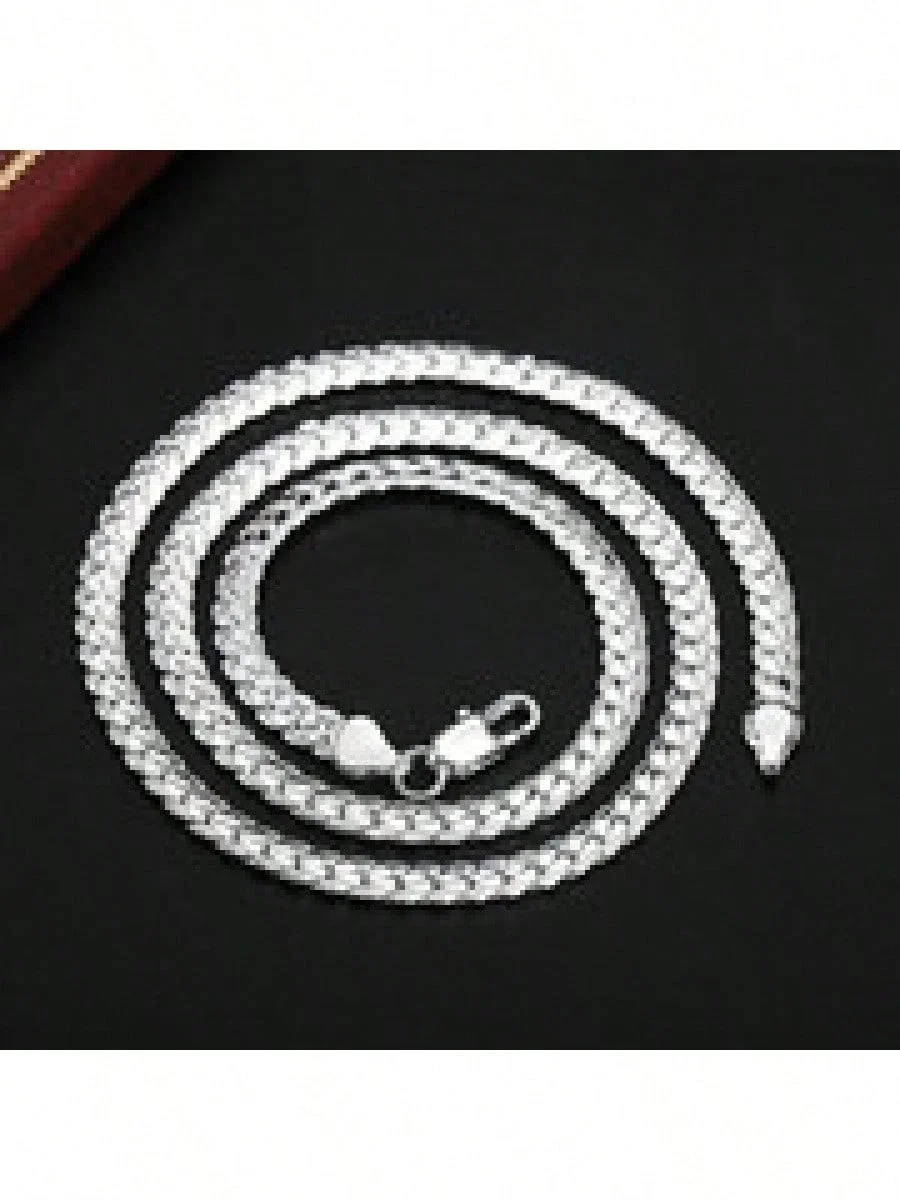 

Sterling Silver 20-Inch Necklace Chain – Perfect For DIY Jewelry Projects, Weddings & Engagement Gifts