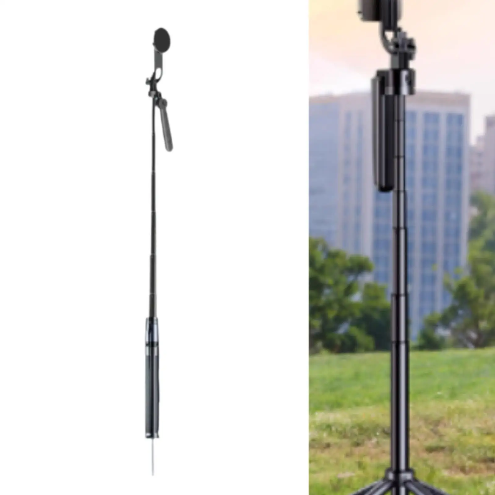 

Golf Monopod with Stake Smartphone Mount for Training Live Streaming Swing