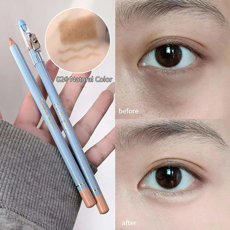 クリーミーコンシーラーペンシル カバー フェイス ニキビ跡 くま スポット カラーコレクター ヌードベージュ 目元を明るくする コンターメイク