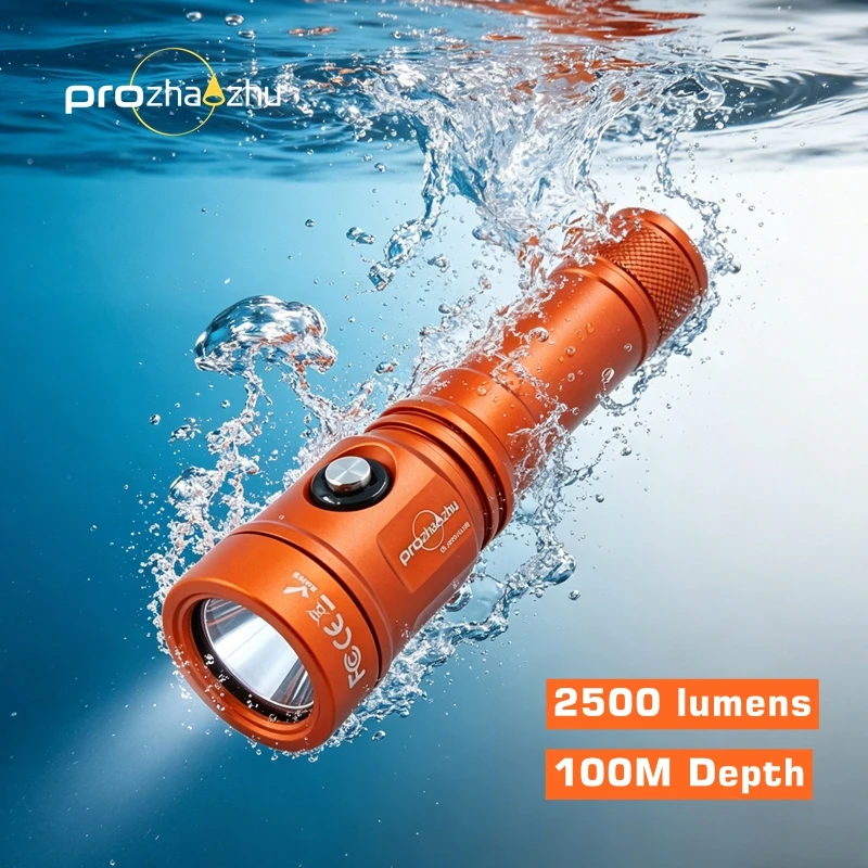 prozhaozhu-dl-b50-plus-2500-lumen-torcia-subacquea-usb-c-ricaricabile-ip68-resistente-all'acqua-100m-torcia-subacquea-professionale
