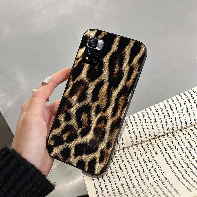 Leopard Phone Case For Xiaomi Redmi note 13 12 Pro 11S 11 10 Pro 10S 12S Redmi 10 9C 13C