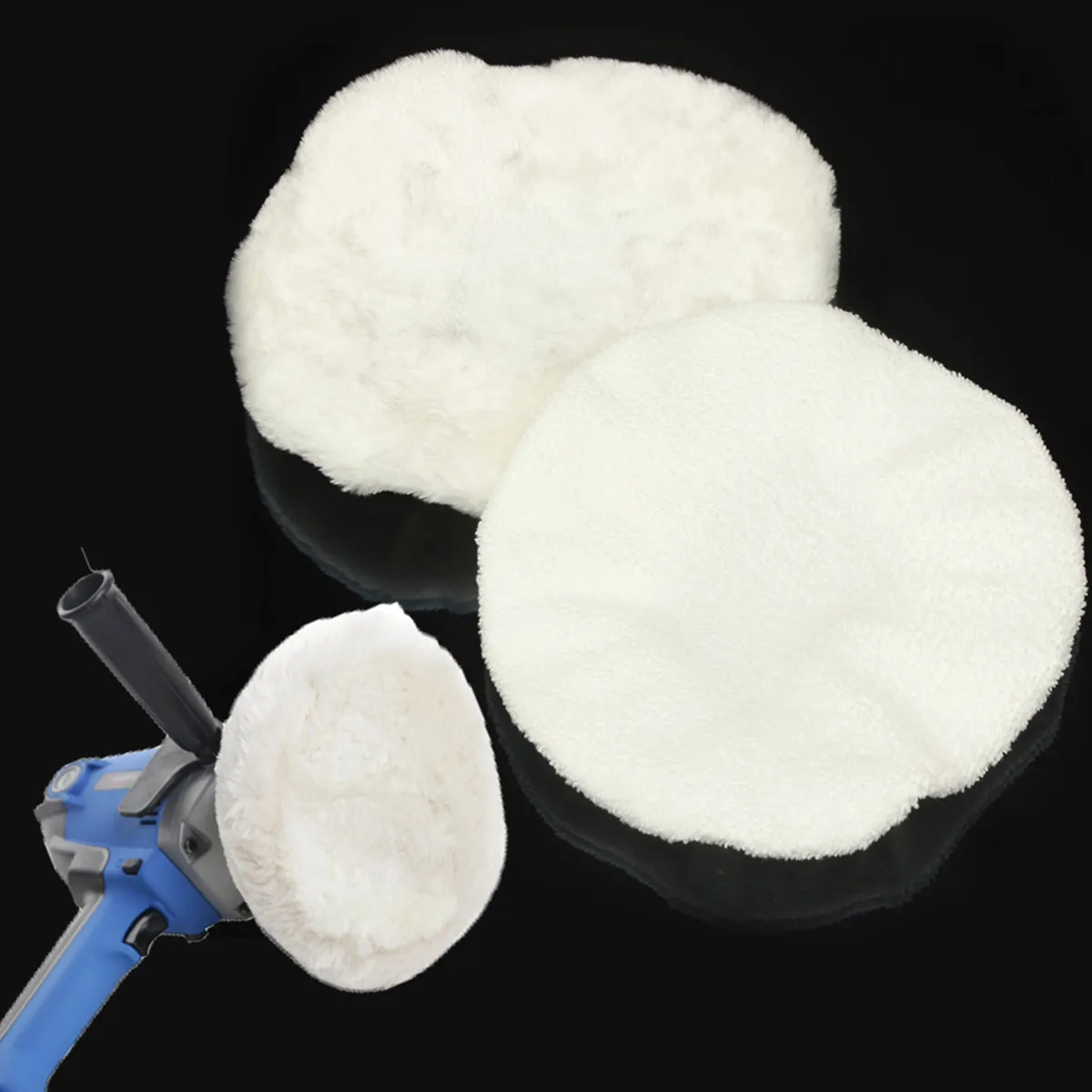 9-10 23cm Polishing Bonnets Faux Wool Polishing Disc Superfine Fiber Car Waxing Applicator Bonnet Car Cleaning Supplies