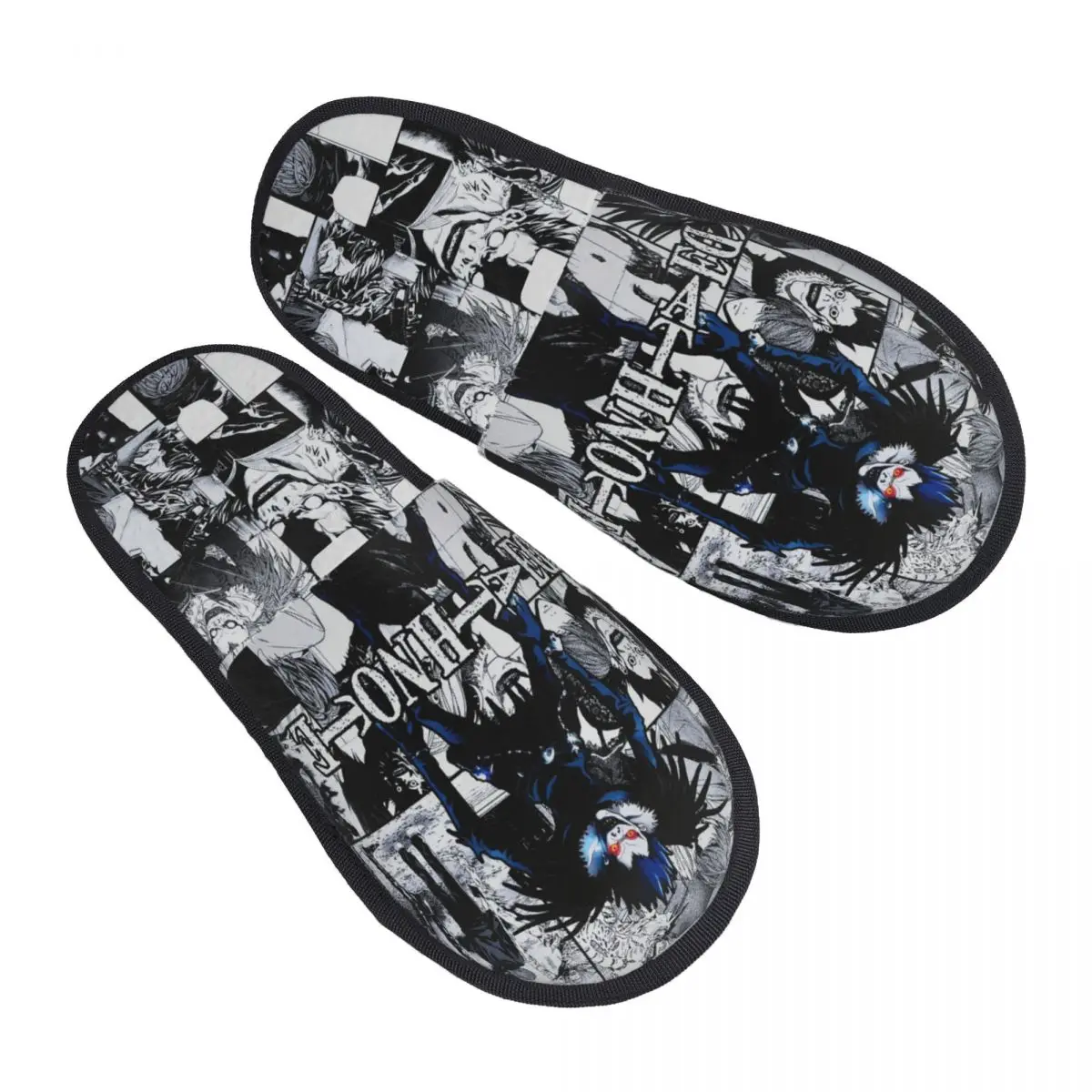 Death Note House Slippers Non-skid Shinigami Anime Japan Manga Cozy Household Fur Slides Slippers Bedroom