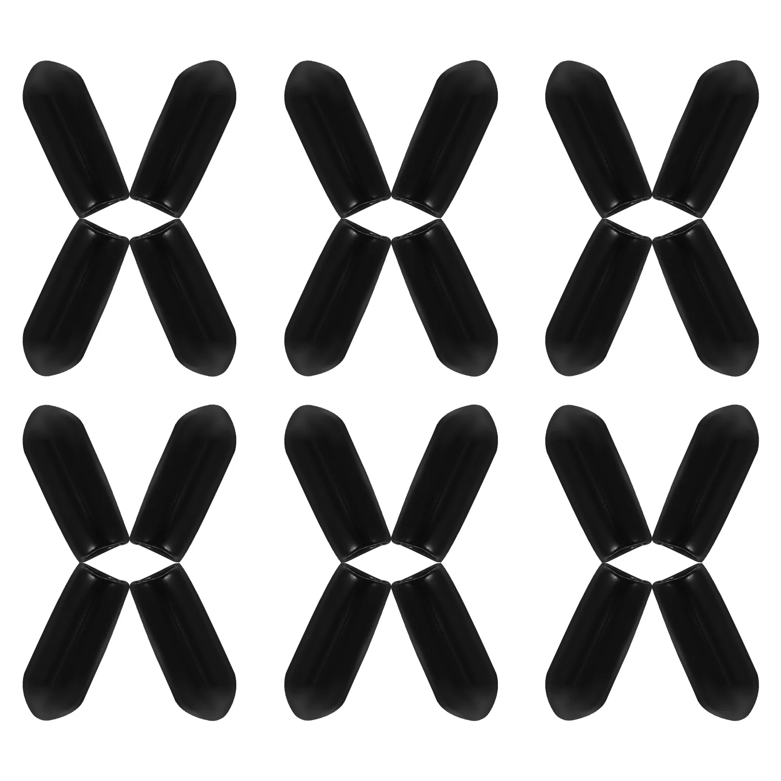 

100Pcs Headband Parts Soft Cushioning Rubber End Caps Tight Fit for Narrow Hair Bands DIY Hair Clasp Ending Covers