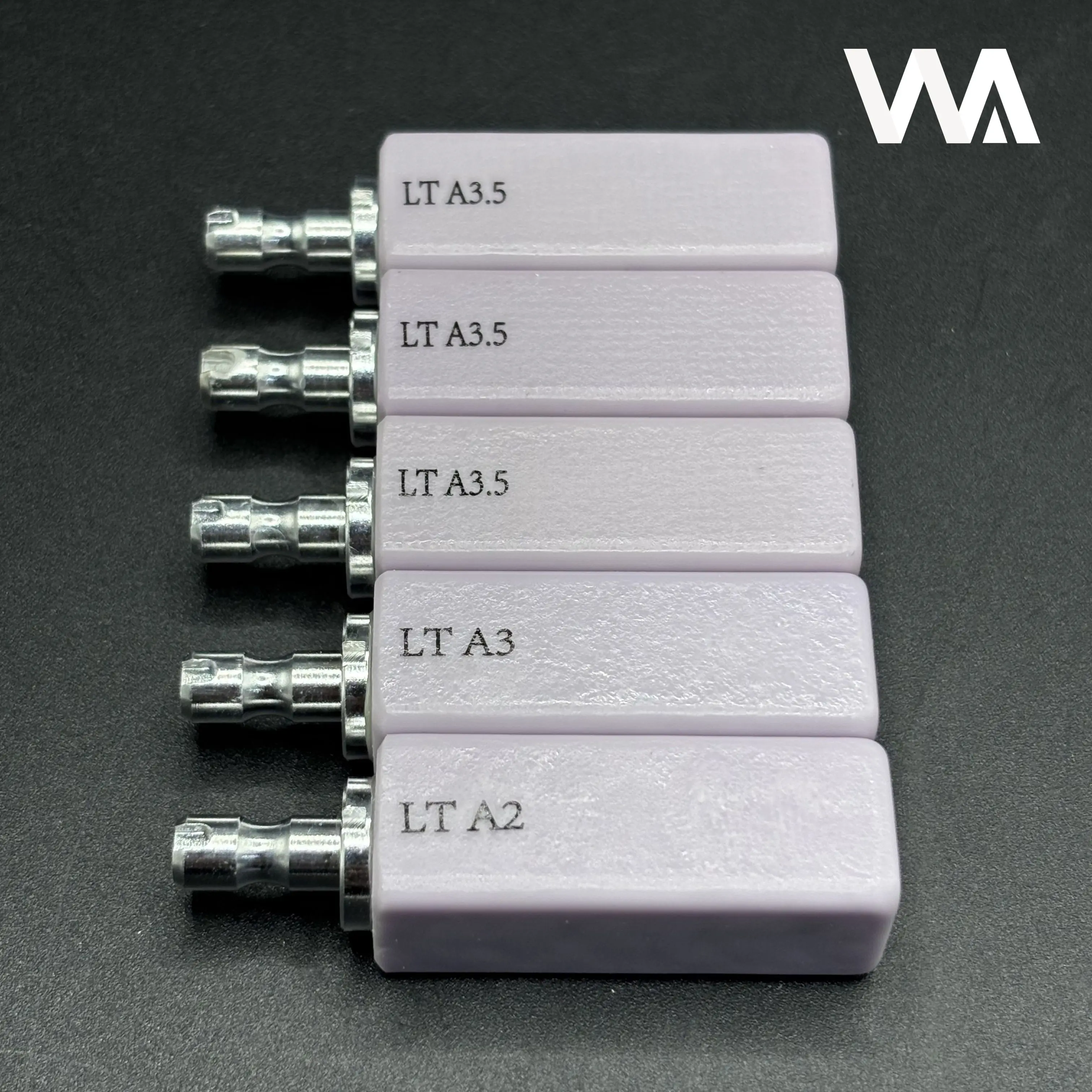 4 Pcs/Box Lithium Disilicate Block B40, Dental CAD CAM Glass‑Ceramic Block HT LT for Crown Veneer Inlay Onlay Restoration