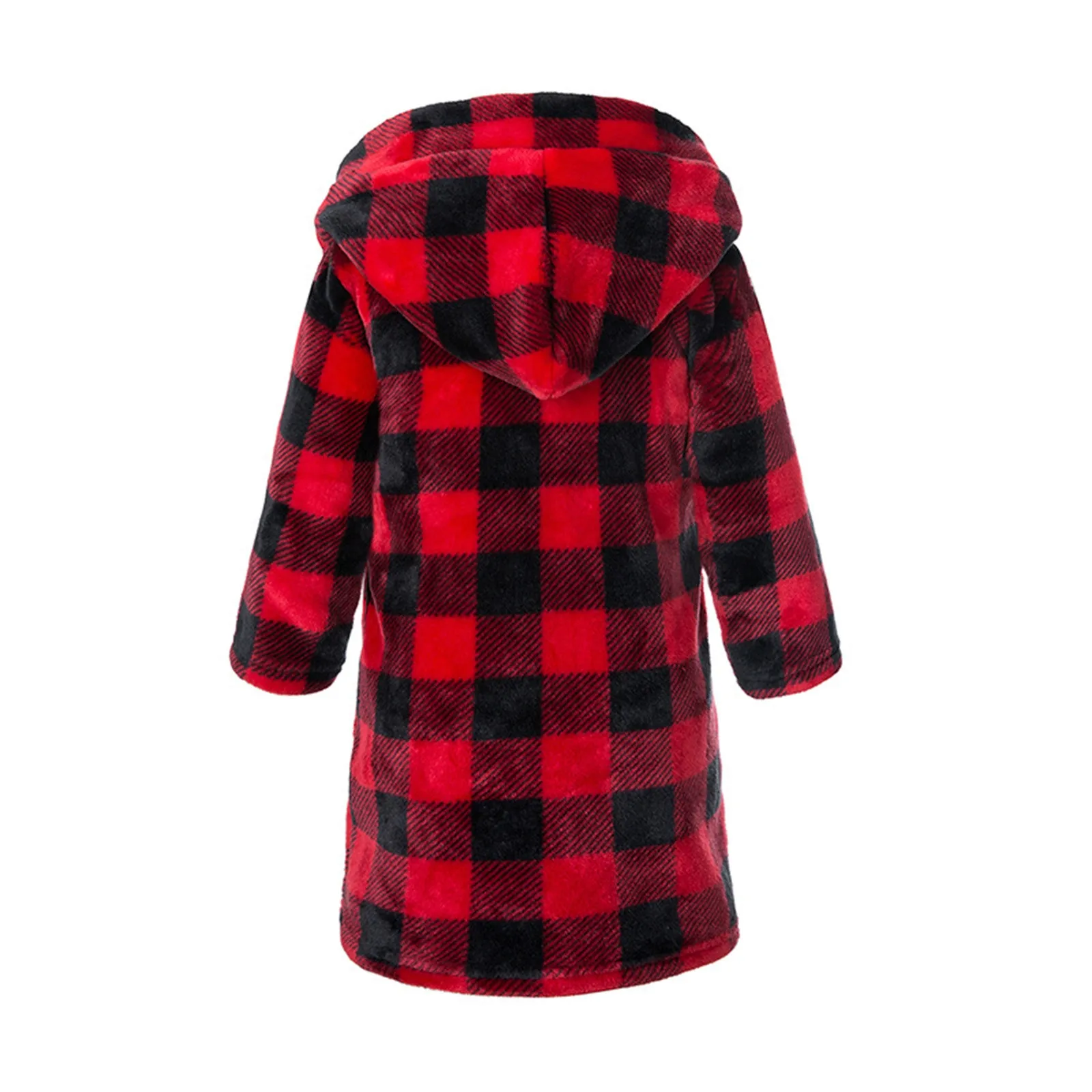 Hooded Warm Pajamas Toddler Kids Baby Boys Girls Hooded Warm Flannel Fleece Towel Robe Bathrobe Soft Pajamas Sleepwear