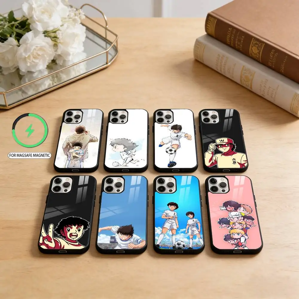 

Чехол для телефона с изображением Капитана Тсуцасы (комикс) для iPhone 17, 16, 15, 14, 13, 12, 11 Plus, Pro Max, магнитный, для беспроводной зарядки MagSafe