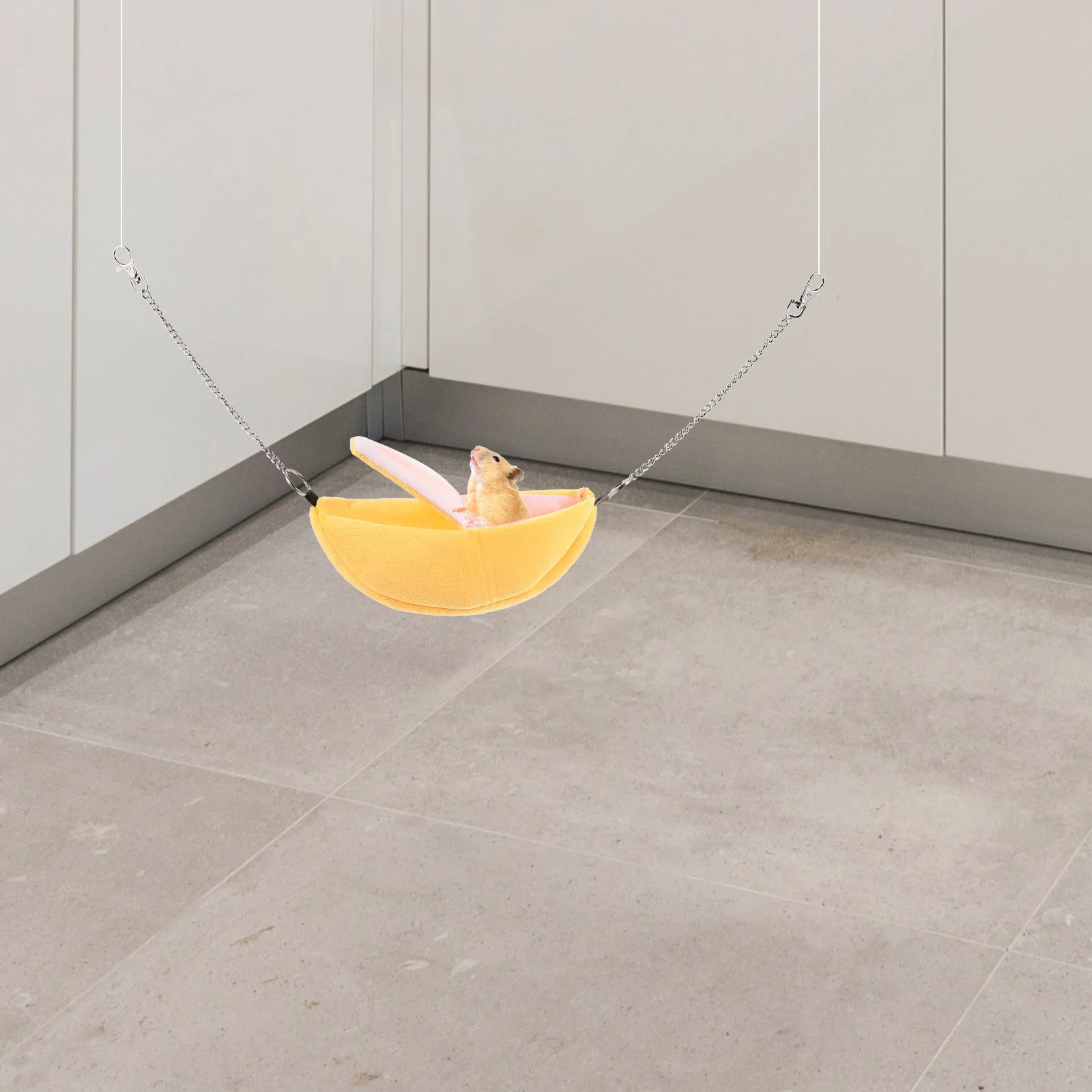 

2pcs Pet Hammock For Hamsters Mice Gerbils Chinchillas Warm Comfortable Sleeping Bed Banana Pineapple Shape Decorative Hanging