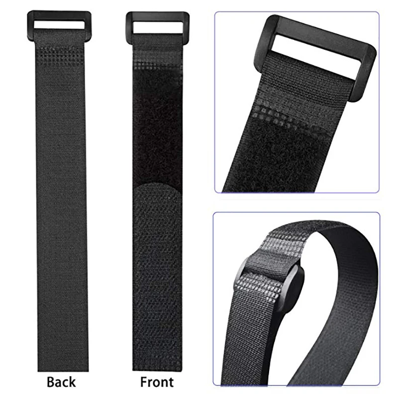 10 Teile/los 2cm * 20cm Nylon Reverse Schnalle Haken Schleife Verschluss Kabel Krawatten Velcroing Strap Klebrige Linie Finishing