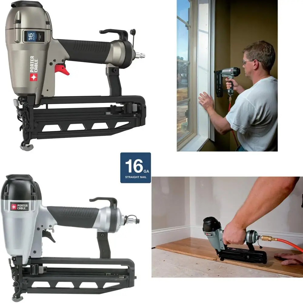 Clavadora con acabado de calibre 16 de 1 pulgada a 2-1/2 pulgadas para proyectos de carpintería y construcción